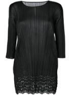Pleats Please By Issey Miyake Pleated Blouse - Black