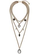 Alexander Mcqueen Layered Gothic Necklace - Gold