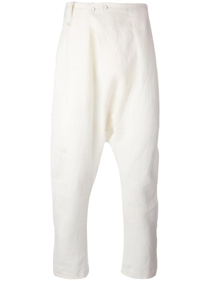 Lost & Found Ria Dunn Folded Front Trousers, Men's, Size: Medium, White, Hemp