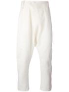 Lost & Found Ria Dunn Folded Front Trousers, Men's, Size: Medium, White, Hemp