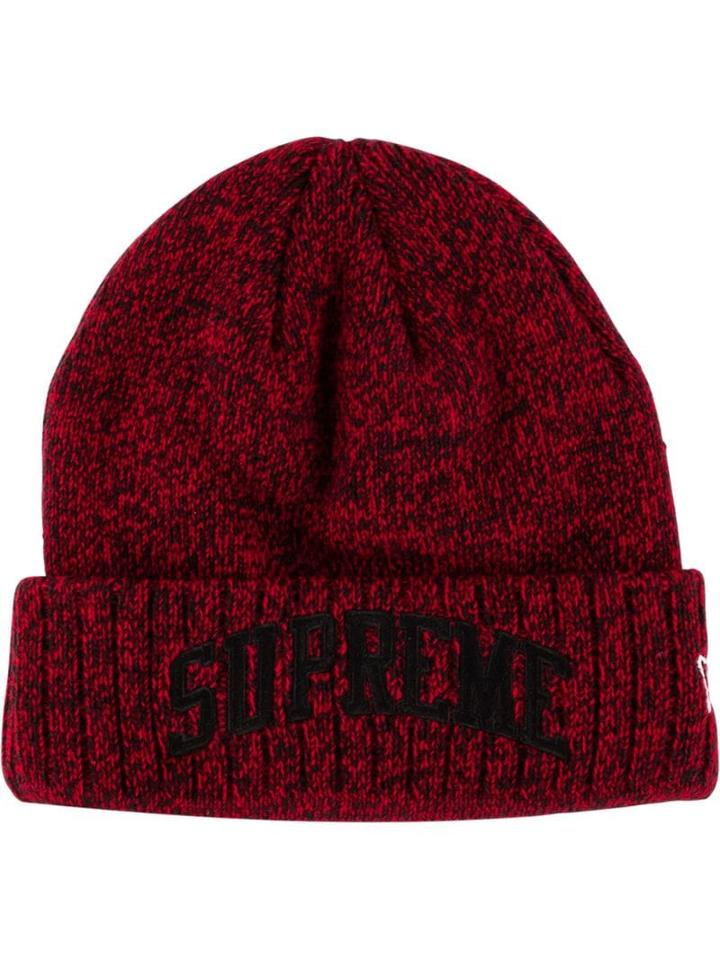 Supreme New Era Arc Logo Beanies - Red