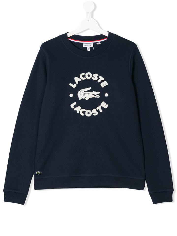 Lacoste Kids Logo Sweatshirt - Blue