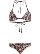 Same Swim 'the Catch And Cheeky' Bikini Set, Women's, Size: Medium, Brown, Nylon/spandex/elastane