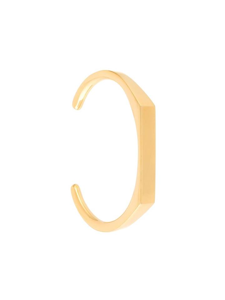 Edge Of Ember Gold Cuff, Women's, Metallic, 18kt Gold Plated Brass