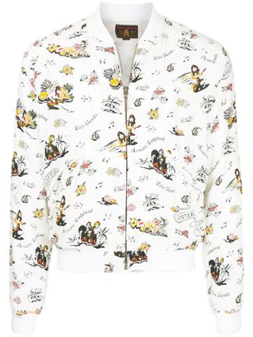 Hysteric Glamour Printed Bomber Jacket - White
