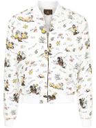 Hysteric Glamour Printed Bomber Jacket - White