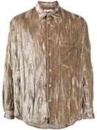 Cmmn Swdn Crinkled Oversize Shirt - Neutrals