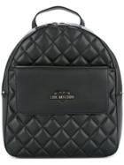 Love Moschino Small Quilted Backpack - Black