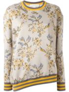 Stella Mccartney Floral Asymmetric Sweatshirt, Women's, Size: 38, Nude/neutrals, Polyamide/cotton