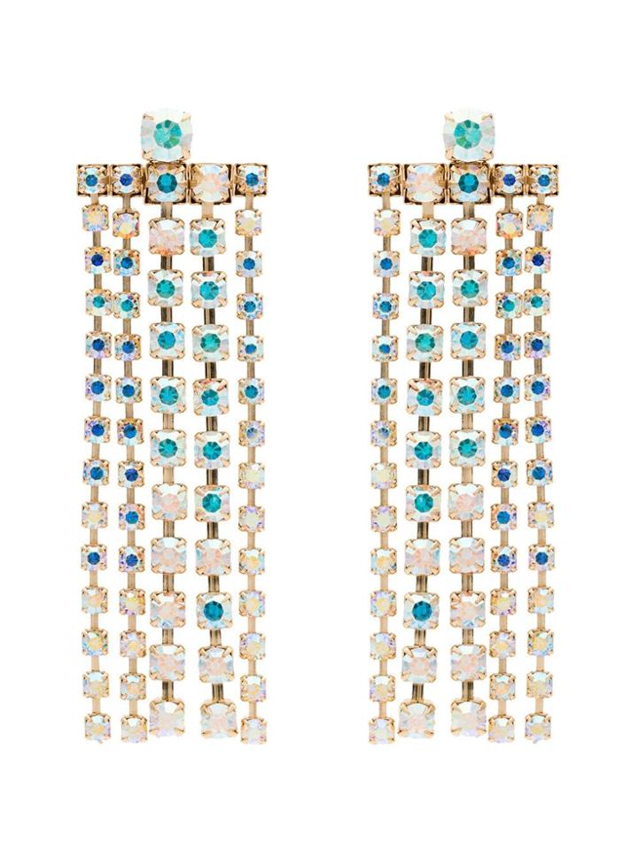 Beaufille Crystal Drop Earrings - Gold