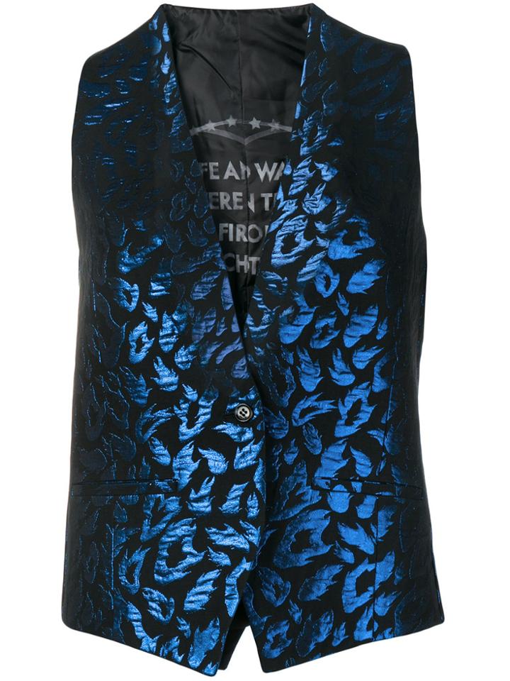 Each X Other Fire Brocade Waistcoat - Black
