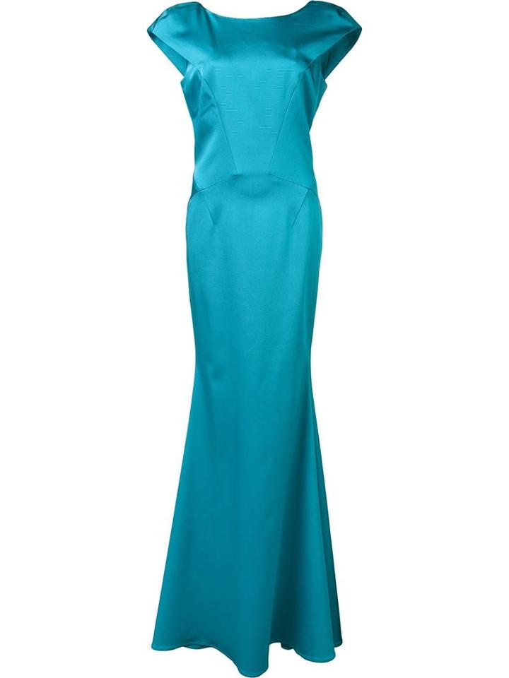Zac Zac Posen 'irina' Dress, Women's, Size: 0, Blue, Nylon/spandex/elastane/acetate