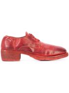 Guidi Classic Derby Shoes - Red