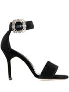Manolo Blahnik Sanghal Jewel-buckle Sandals - Black
