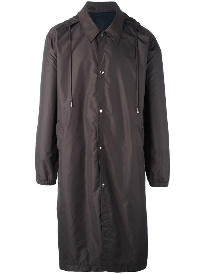 Ami Alexandre Mattiussi Long Windbreaker - Brown