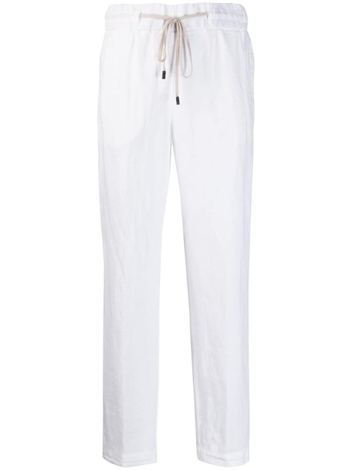 Peserico Drawstring Trousers - White