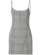 Alexander Wang Checked Mini Dress - Grey