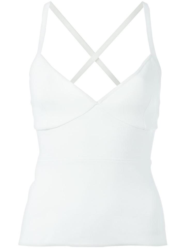 P.a.r.o.s.h. Fitted Tank Top, Women's, Size: Xs, White, Viscose/spandex/elastane/polyamide