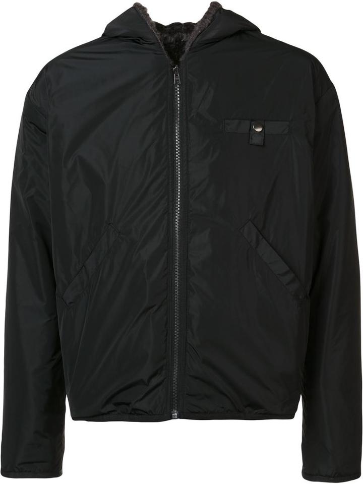 John Elliott 'bolivia' Reversible Jacket, Men's, Size: Medium, Black, Acrylic/polyester