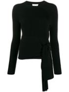 3.1 Phillip Lim Tied Detail Knitted Blouse - Black