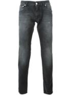 Dolce & Gabbana Stonewashed Jeans, Men's, Size: 52, Grey, Cotton/spandex/elastane