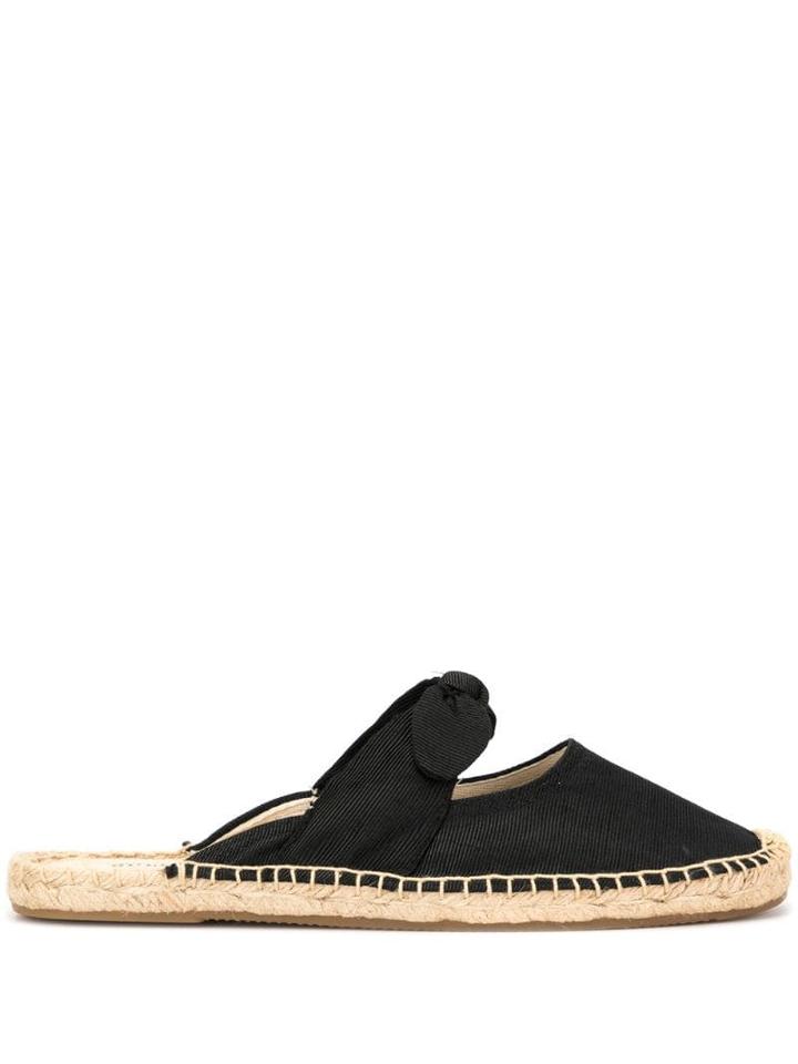 Soludos Bow Detail Espadrilles - Black