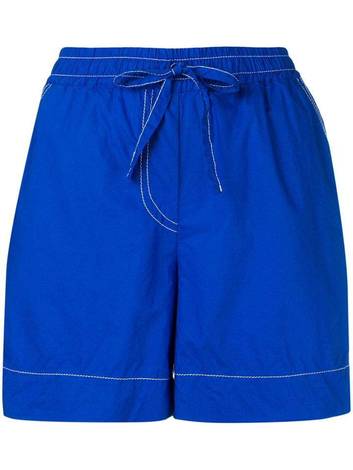 P.a.r.o.s.h. Elasticated Waist Shorts - Blue