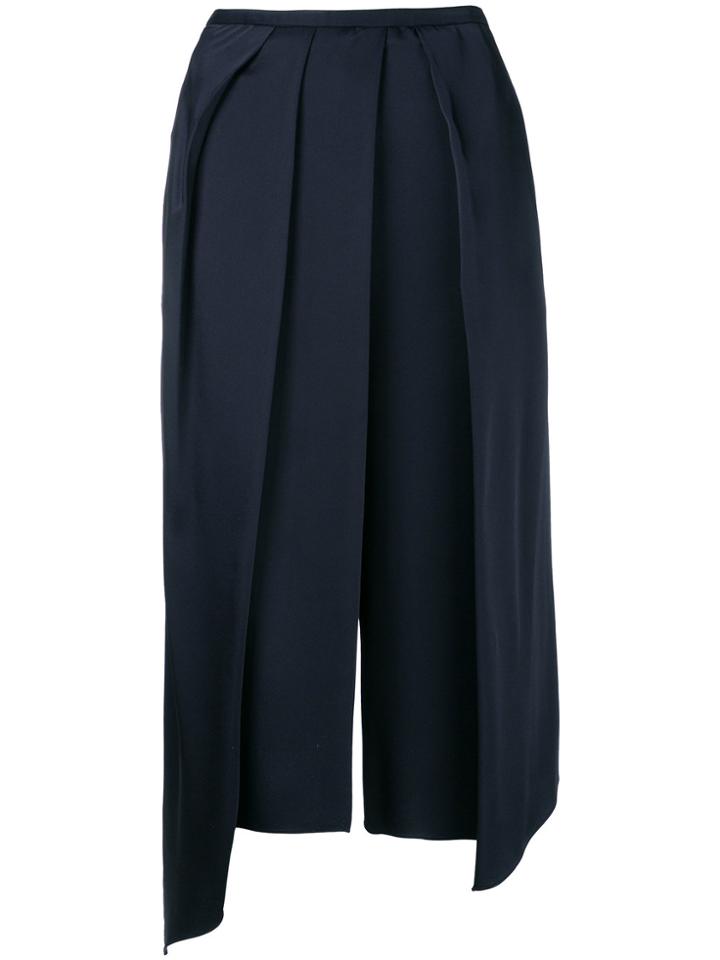 Chalayan Draped Cropped Trousers - Blue