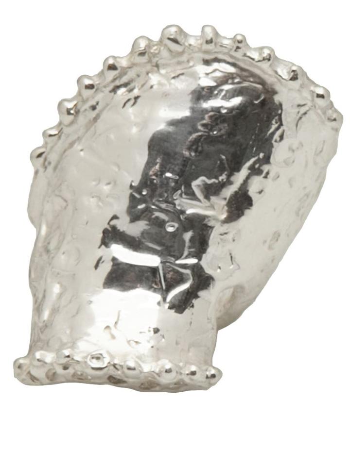 Occulter Shell Ring, Women's, Size: 7, Metallic, Sterling Silver