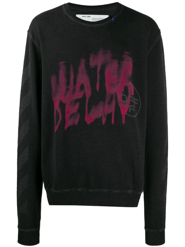 Off-white Water Delay Sweatshirt - Black