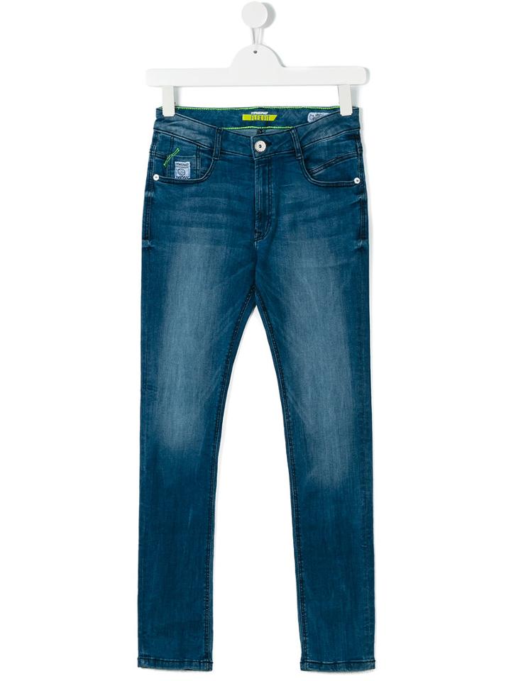 Vingino - Teen Stonewashed Jeans - Kids - Cotton/polyester/spandex/elastane - 16 Yrs, Blue