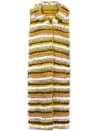 Liska Textured Stripe Vest - Yellow & Orange
