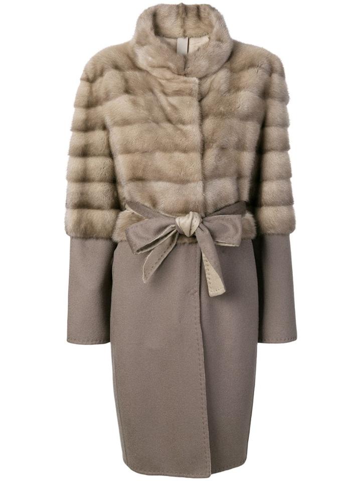 Liska Layered Design Coat - Neutrals
