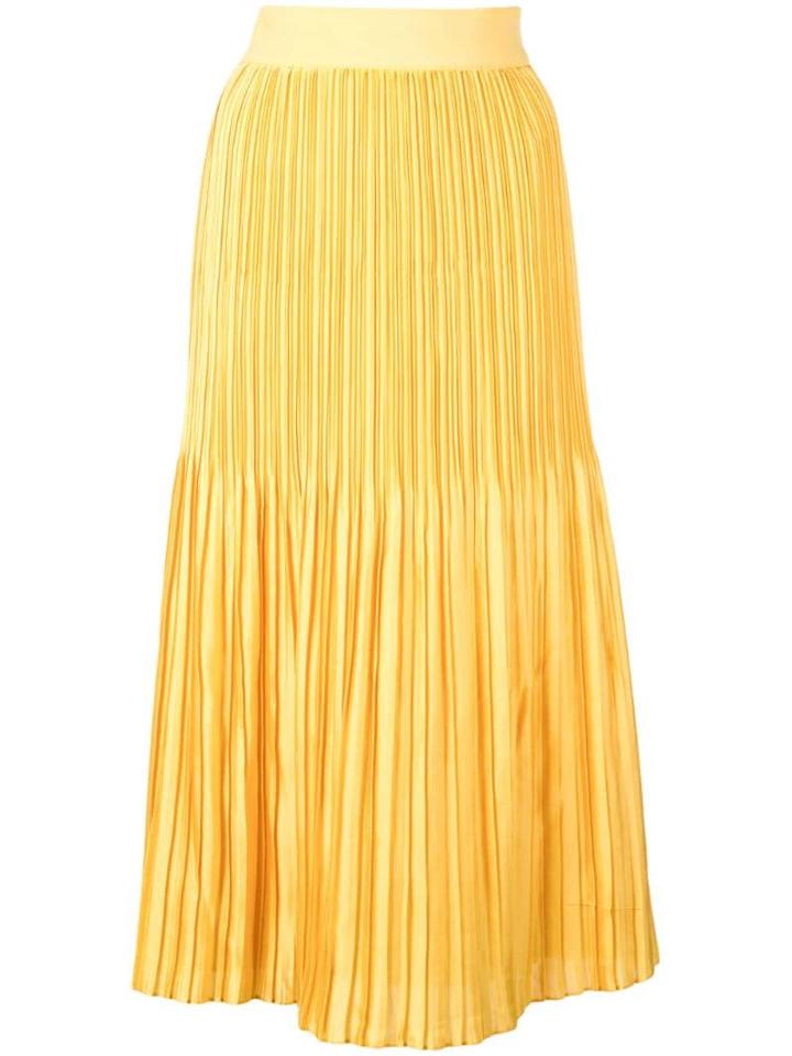 Alice+olivia Pleated Skirt - Yellow