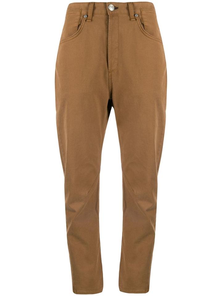 Rag & Bone Cropped Trousers - Brown