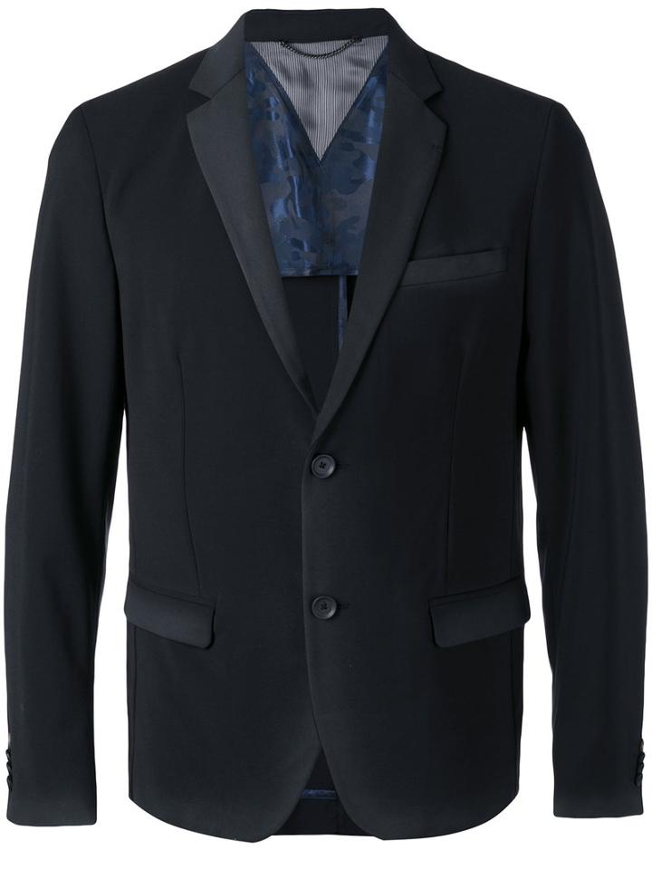 Diesel - Flap Pockets Blazer - Men - Polyester/spandex/elastane/acetate/wool - 50, Black, Polyester/spandex/elastane/acetate/wool