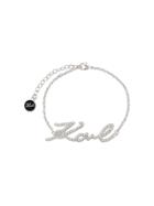 Karl Lagerfeld Pearl Karl Signature Bracelet - Metallic
