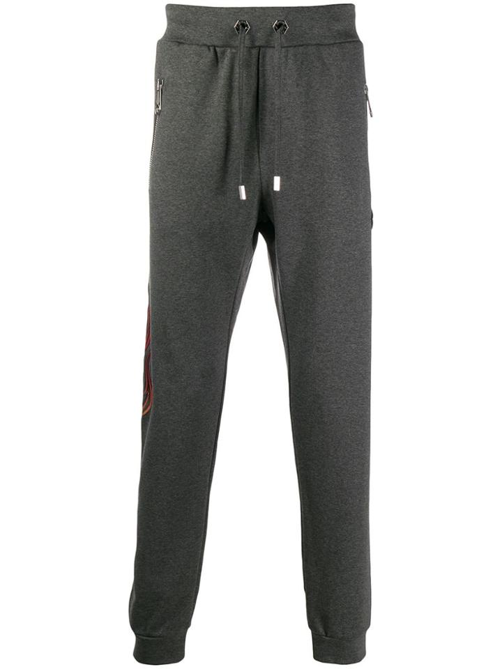 Philipp Plein Flame Jogging Trousers - Grey