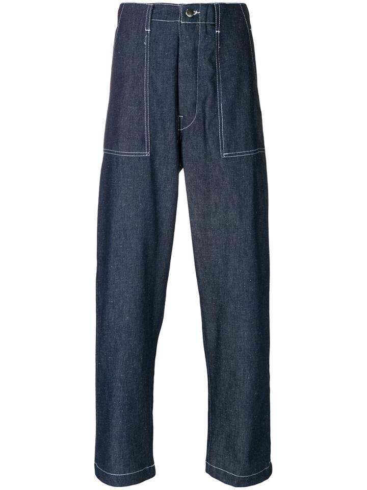 Société Anonyme Topstitch Cargo Pants - Blue