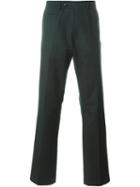 Société Anonyme Straight Leg Trousers, Adult Unisex, Size: Small, Green, Cotton