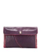 A.n.g.e.l.o. Vintage Cult 1980s Quilted Flap Clutch - Purple