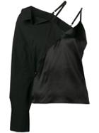 Andrea Ya'aqov Cami-top With Sleeve Design - Black