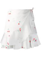 Chiara Ferragni Cherry Wrap Skirt - White