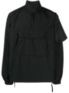 Nemen Zipped Neck Duster Jacket - Black
