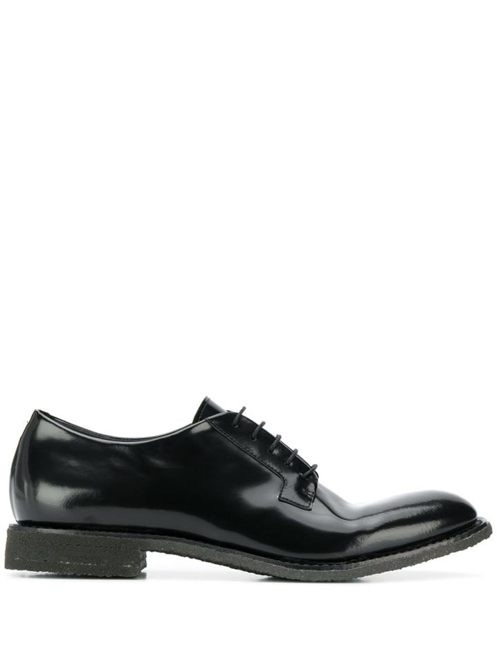 Del Carlo Patent Lace-up Shoes - Black