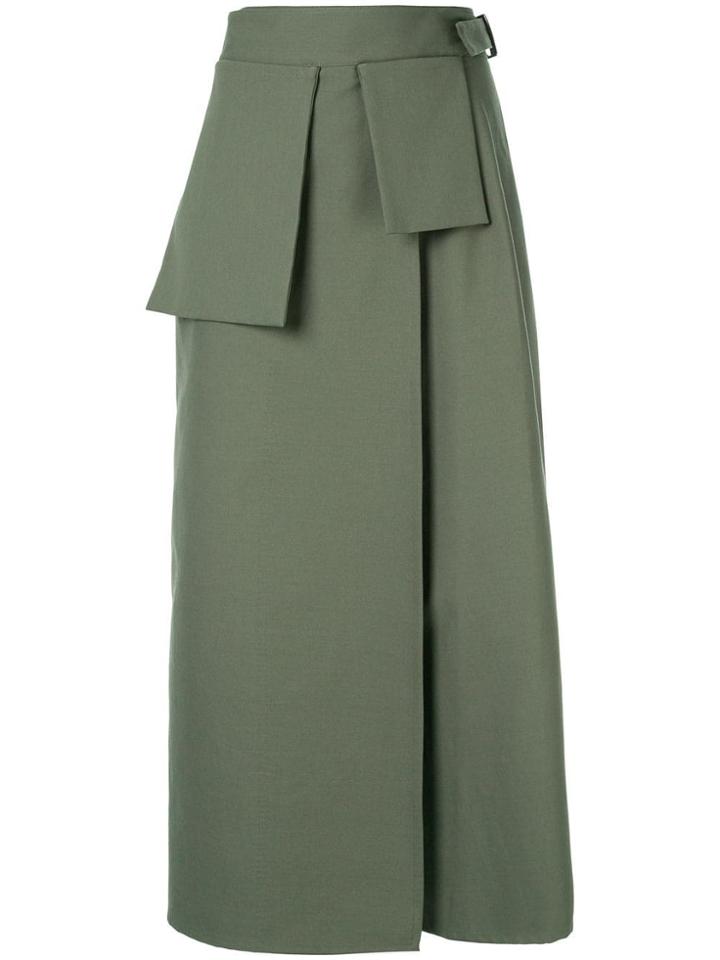 Studio Nicholson Rudd Utility Wrap Skirt - Green