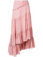 3.1 Phillip Lim Ruffled Asymmetric Skirt - Pink