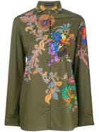 Etro Lemur Print Shirt - Green