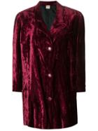 Krizia Pre-owned 1970's Velvety Coat - Pink