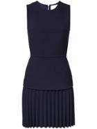 Dion Lee Pleated Mini Dress - Blue